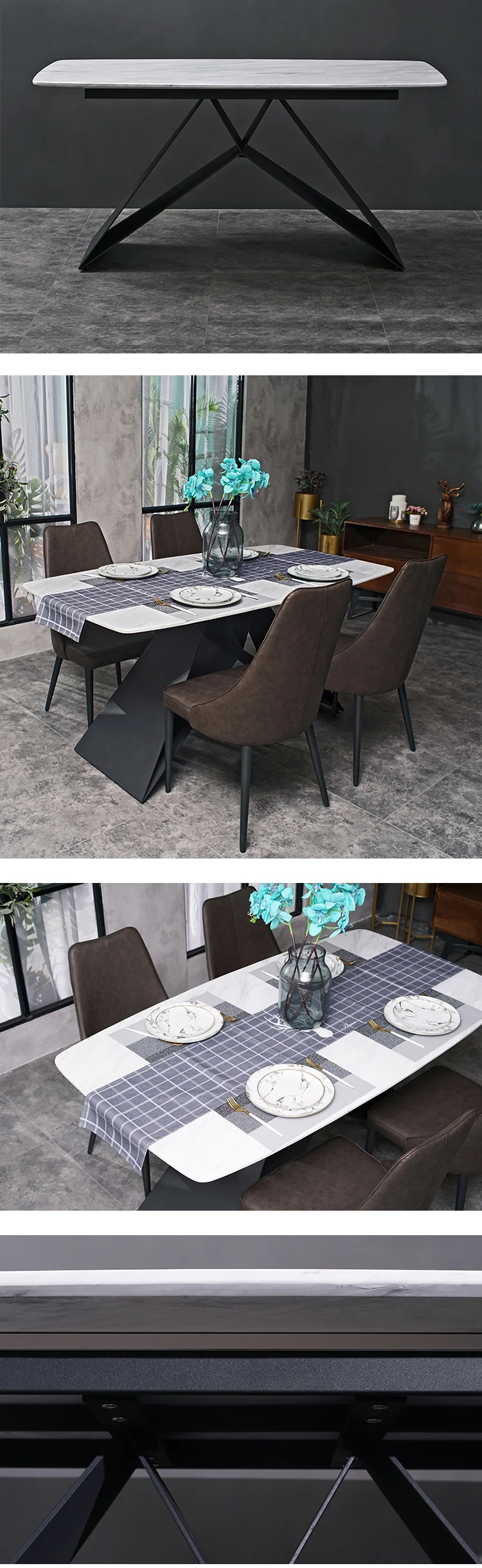 <h1><em><strong>home furniture general use and living room marble dining table set</strong></em></h1>