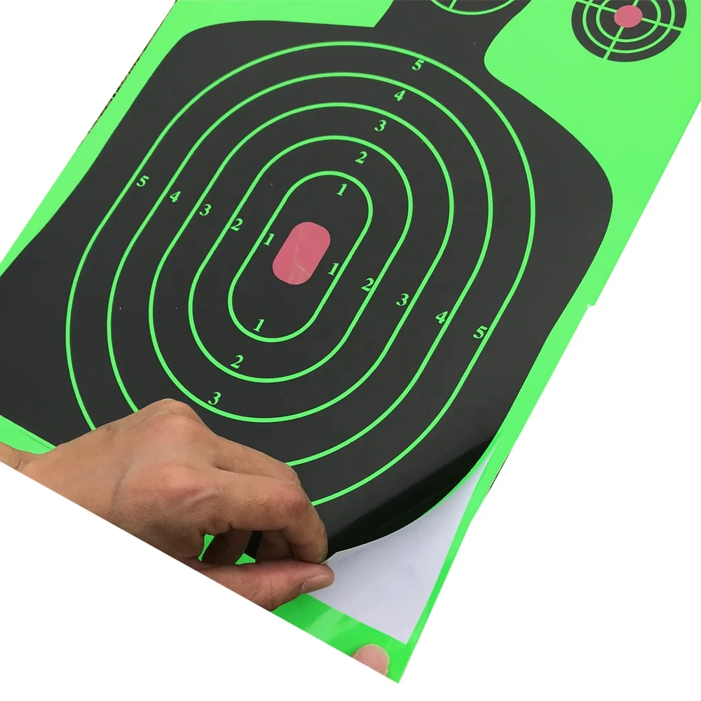 月个月 × 14英寸自粘枪射击靶反应爆亮射击靶纸