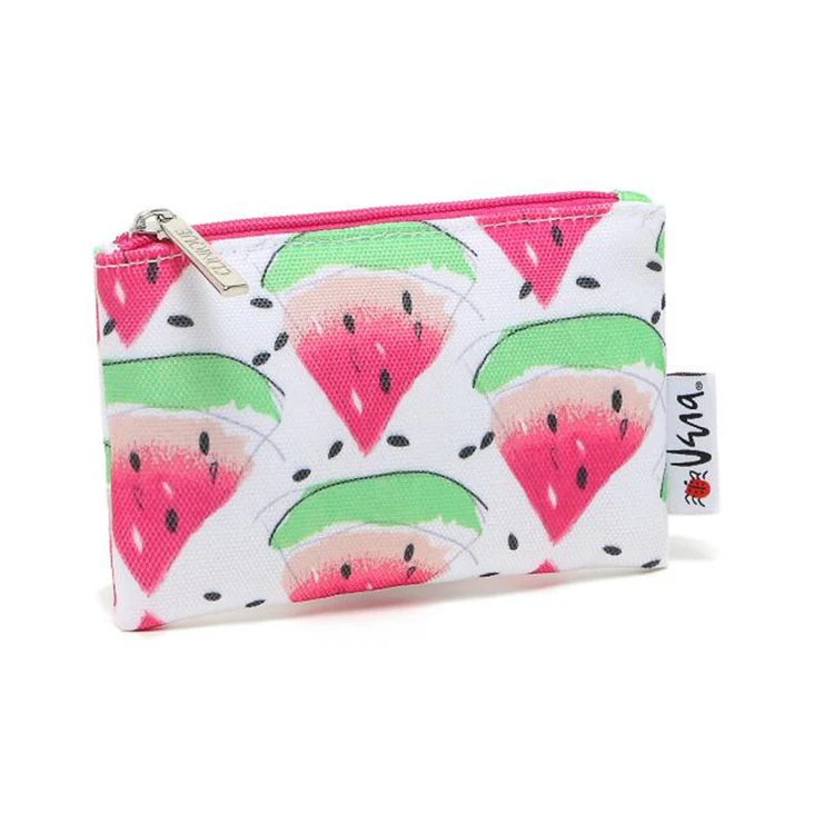 Watermelon Printed Pouch Bag Canvas Mini Polyester Waterproof Coin Bag.jpg