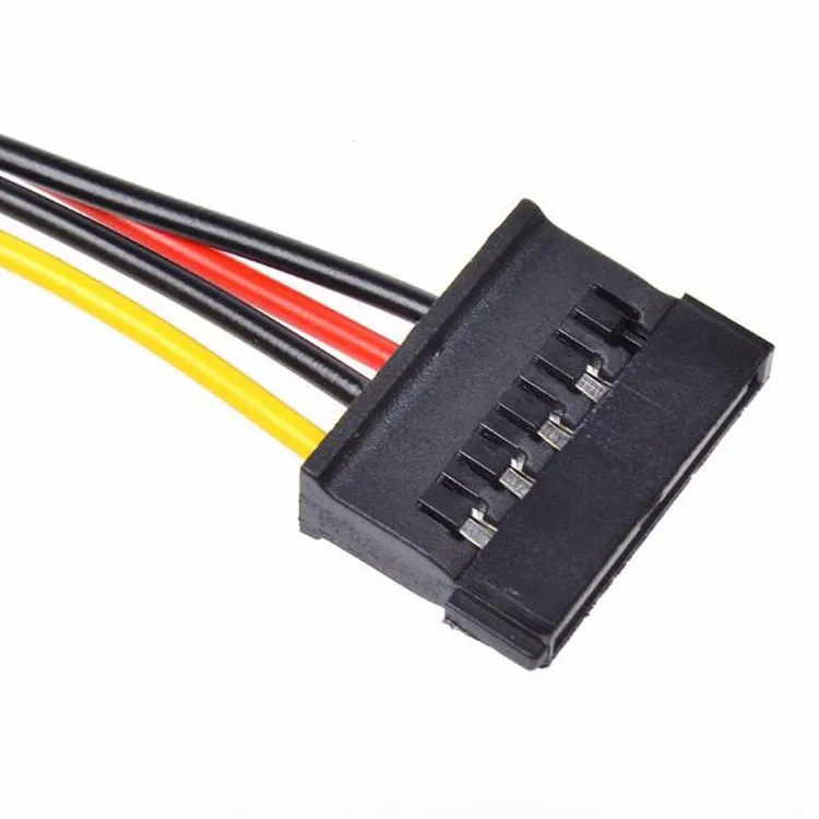 4 Pin Lde Molex To 15 Pin Serial Ata Sata Hard Drive Power Converter