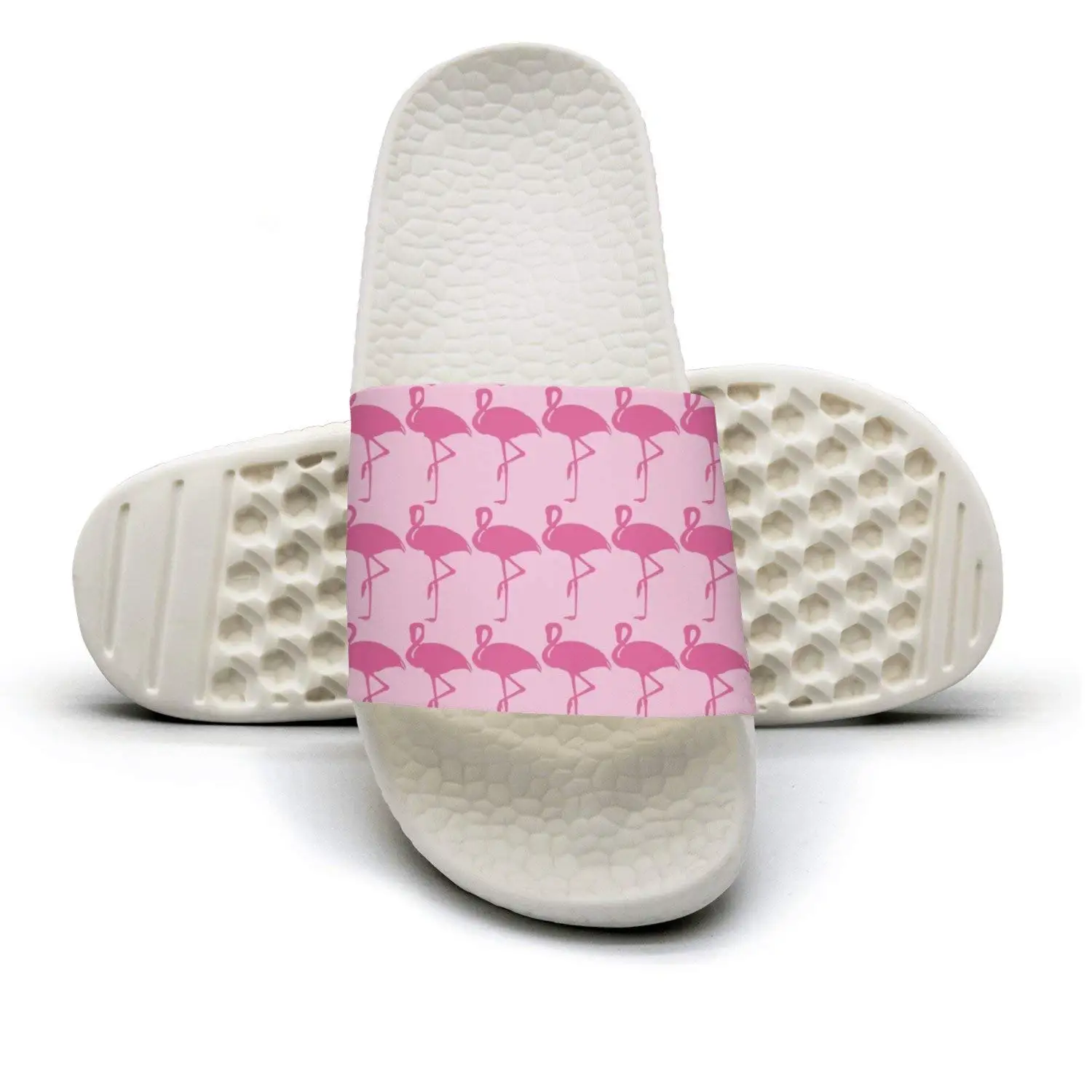 Color Pink Flamingo In Spanish Bath Slipper Anti-Slip For Men