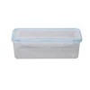 1.7 Litre tall rectangle plastic jar with airtight rubber seal lid