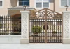 Metal material gate design/ Arched Gates metal gate/ Customized aluminum fence gate and black aluminum fence panel & aluminium f