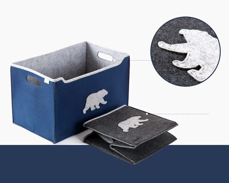 Animal Shape Cute Felt Storage Basket Bin For Kids Room Buy Animal