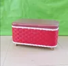 high quantity wooden frame paper trunk in red