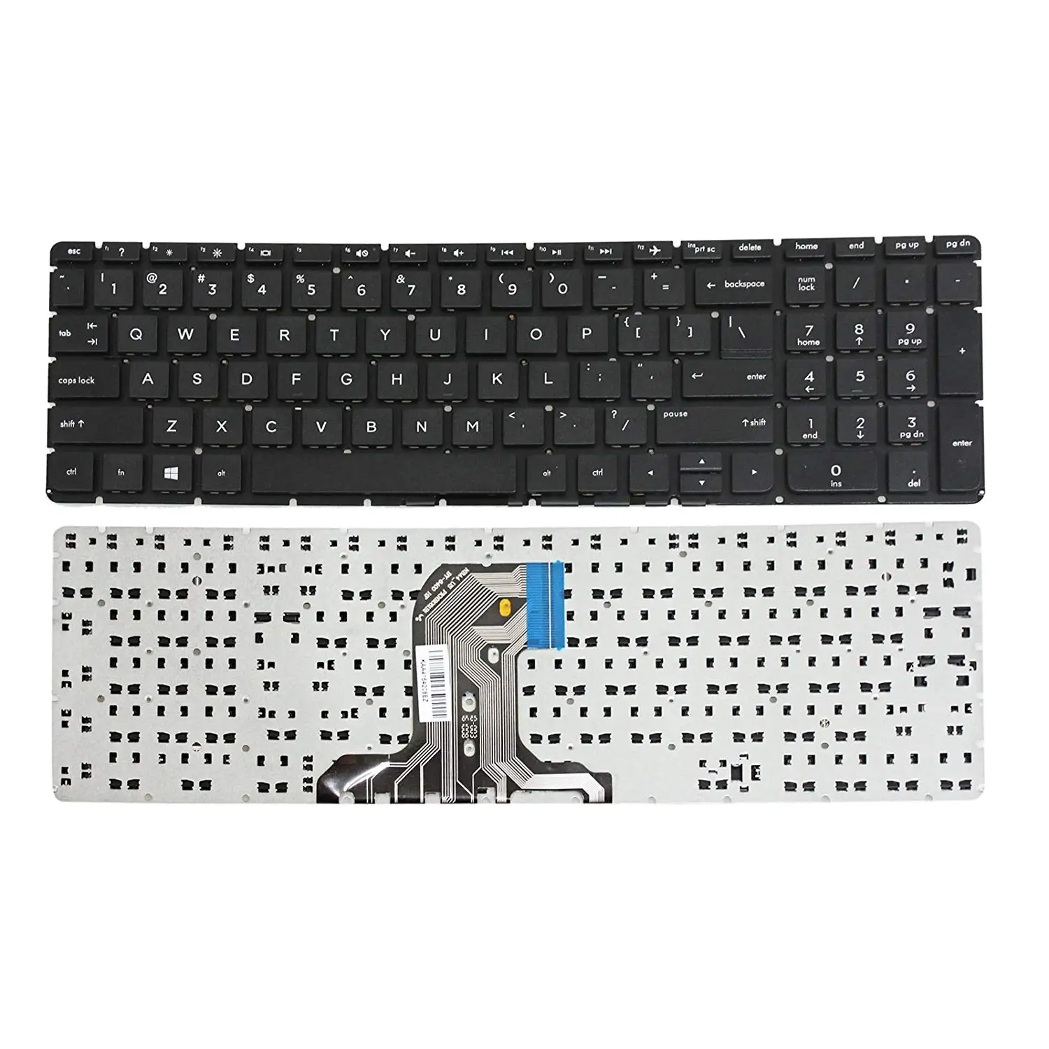 Laptop US Keyboard without Frame For HP 15-ac118ca 15-ac120nv 15-ac121nr 15-ac127ds 15-ac128ca 15-ac128ds