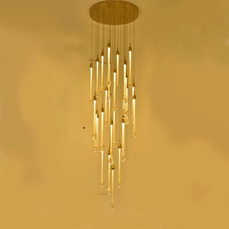 Jylighting Modern Hand Made Blown Glass Art Water Drop Decorative