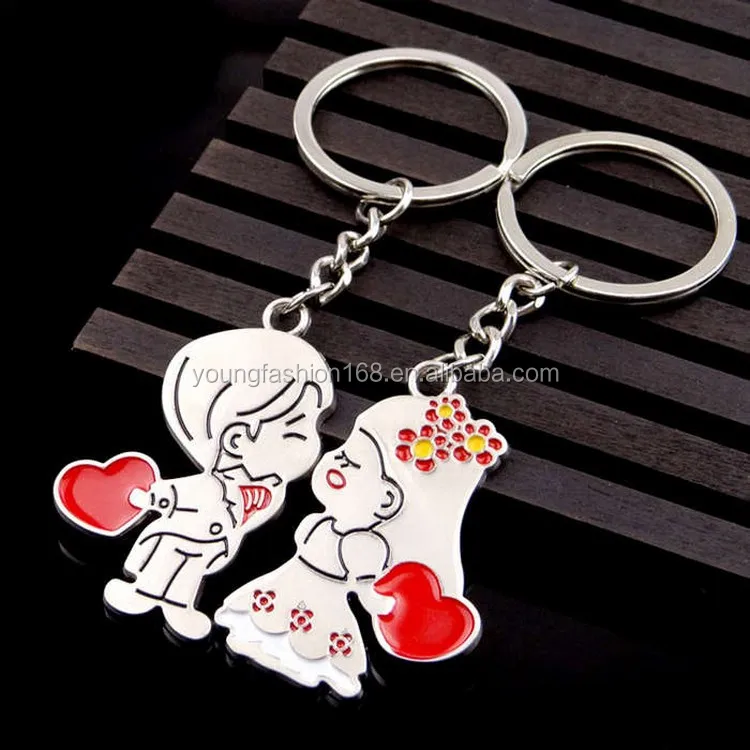 Wholesale 2017 Valentine's Day Gifts Funny Cute Couple Keychain Couple