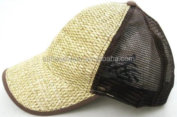 bamboo weave trucker mesh baseball cap.png