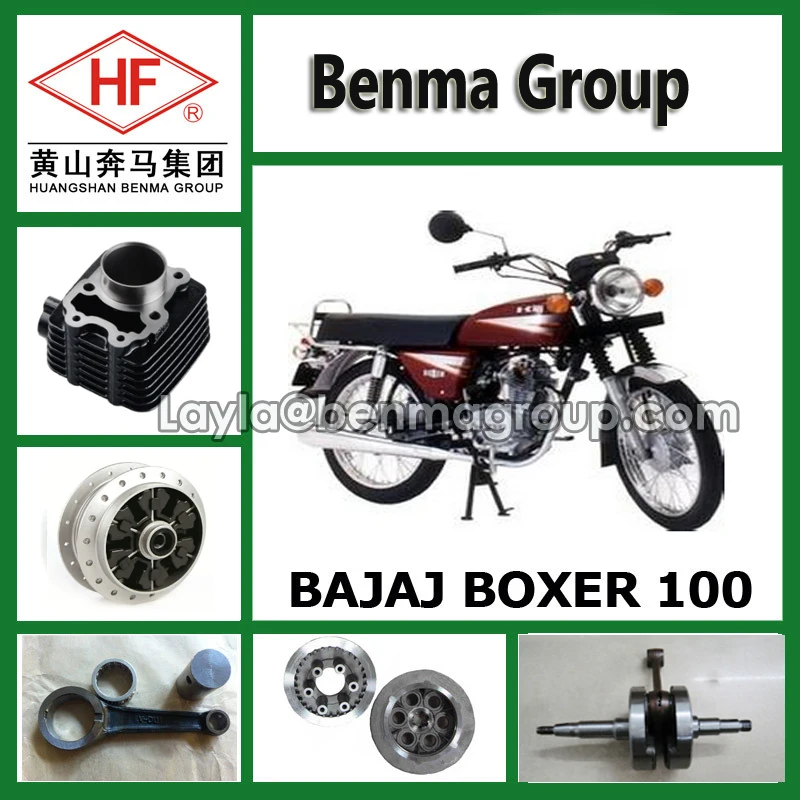 Motorcycle Cylinder Head For Bajaj Boxer 100 Motorcycle Spare Parts