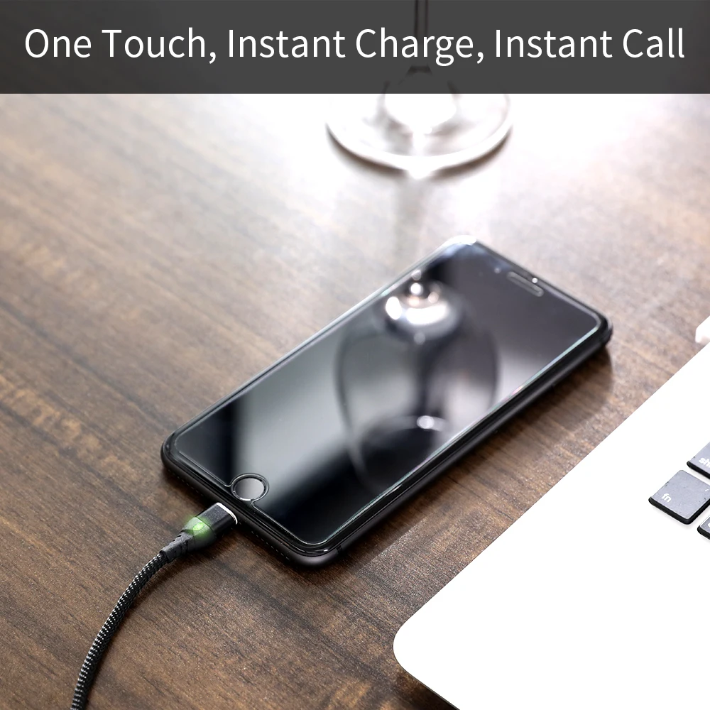 Phone accessories magnetic charging cable usb diamond light 3 in 1 quick charge phone charge micro usb for phones - ANKUX.COM