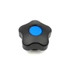 EXW black nylon five inset copper sheath star knob with blue cover