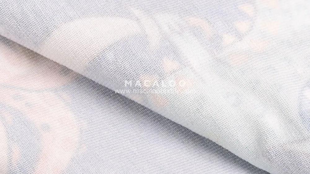 MOQ 1 yard 95% cotton 5% spandex digital printed fabric