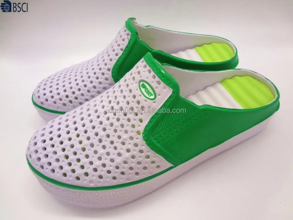 Summer new design breathable beach eva slipper with logo printed eva clogs slippers