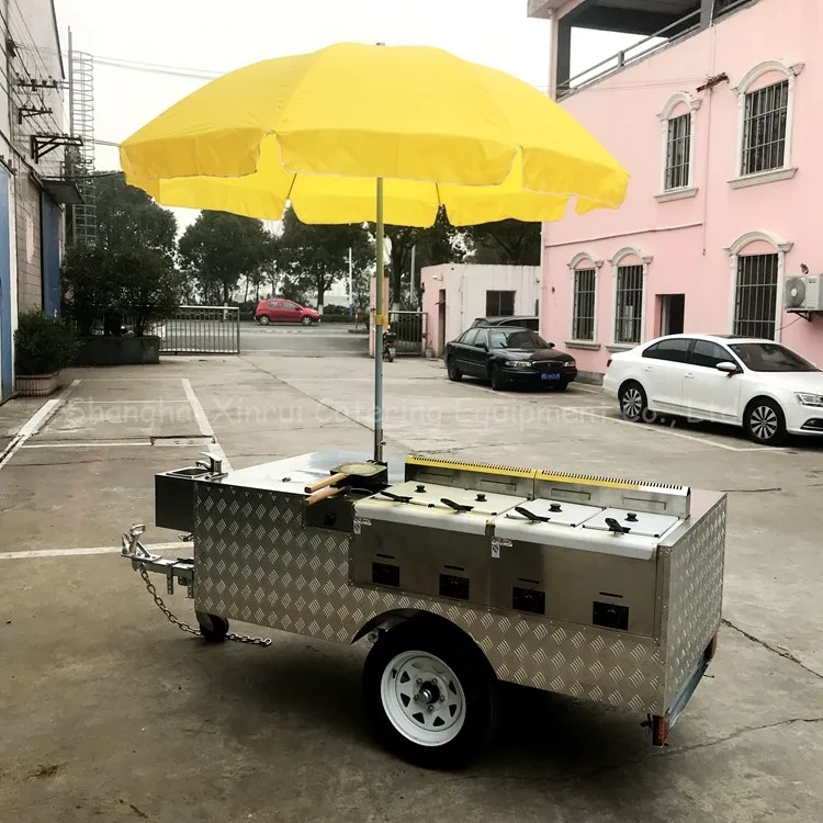 Mobile Deep Fryer Food Cart Trailer L200*w100*h60cm Buy Mobile Fryer