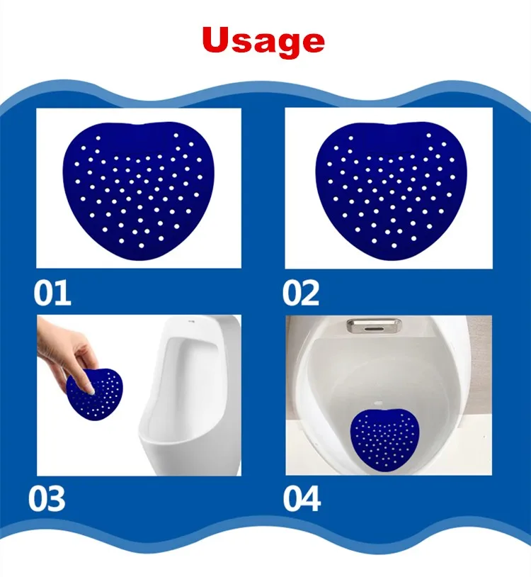 Men's Toilet Urinal Screens Deodorizer Mat 10 Pack Urinal Freshener