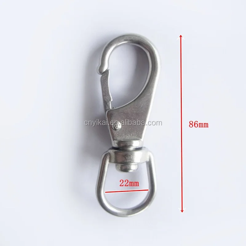 moschettoni girevoli in Acciaio Inox 304 per Ganci per Cani da Sub con Chiusura a Scatto da 99 mm Tbest Ganci girevoli