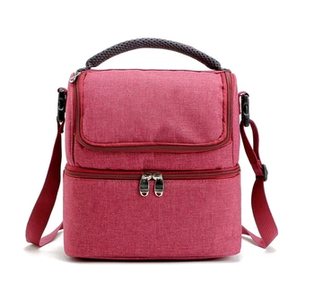 Unique Design Insulated Cooler Bag Whole 2 Compartment Lunch Fitness