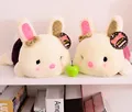20CM Lovely Cute Animal Rabbit Plush Toy Kawaii Lying Rabbit Soft Stuffed Doll House Pillow Decoration