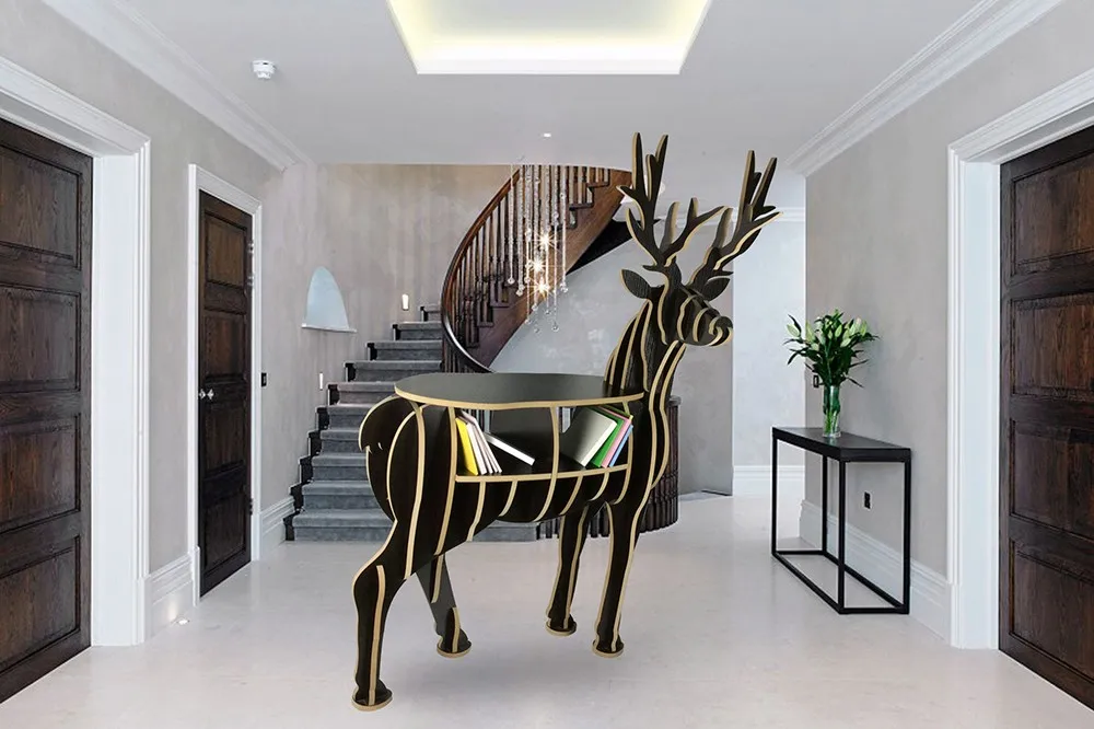 Stand Deer Shelves 3dmodal Animals Decoration Decorative Art