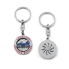 Soft enamel custom design your own logo iron stamped keychain