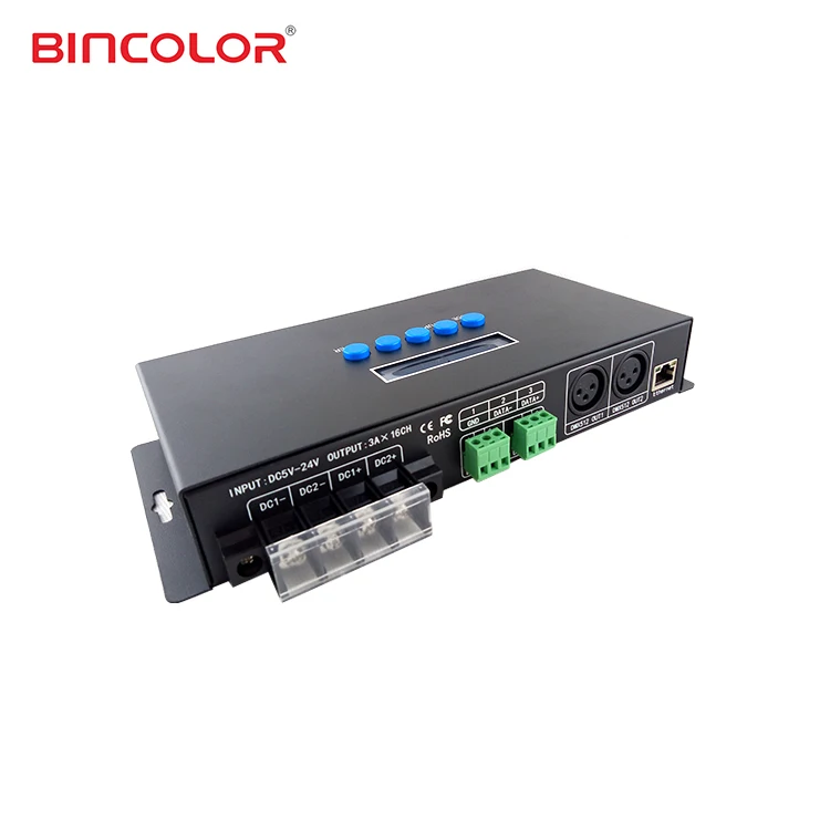 BC-216 16 channels led modules light strips programmable DMX512 led pixel controller e1.31