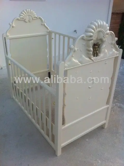 Baby Crib White Oak Wood Carved Buy Custom Carved Wood Baby