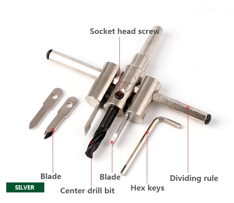 High Quality Adjustable Woodworking Circle Cutter For Wood Plasterboard