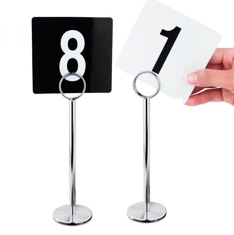 Weddingrestaurant Free Stand Metal Photo Menu Place Card Table Number