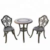 Cast Aluminum Iron Art durable coffee table sets patio furniture
