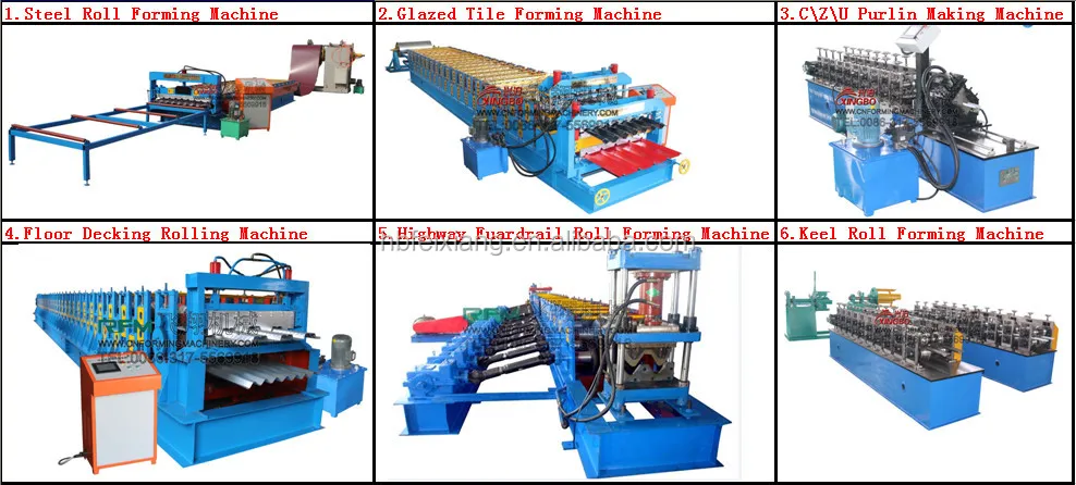 Metal sheet bending corrugated roof roll forming machine