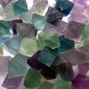 Natural quartz bicolor fluorite lump stone wholesale