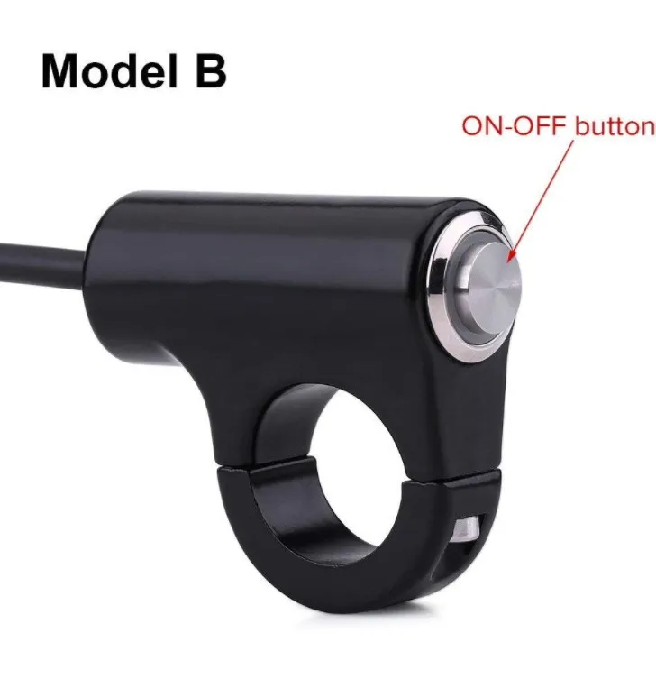 Motorcycle Switch 12v 10a Motorcycle Cnc Alloy On-off Push Button ...