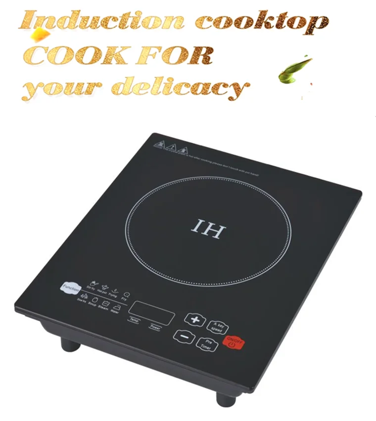 Hot Selling In Europe Crystal Glass Panel Electric Cooktop Single