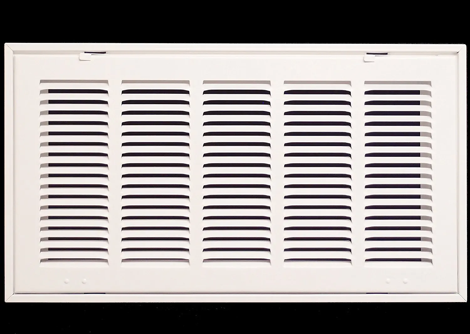 White Flat Stamped Face 25 X 32 Steel Return Air Filter