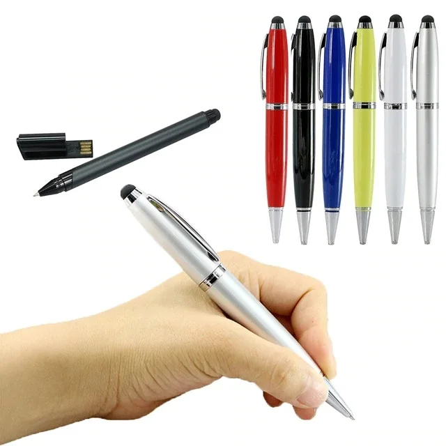 Colour Metal USB Wholesale Pendrive Creative U Disk Custom Logo USB Memoria 2GB 4GB 16GB 32GB 64GB 128GB - ANKUX.COM