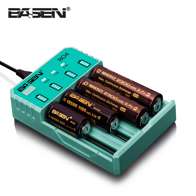 Universal Rechargeable 4 Slot Battery Charger4.2V Li-ion EU Plug Tool For 18650