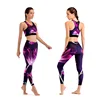 Custom Private Label Fitness Wear Womens Sublimation Printed Sports Bra And Leggings Sets