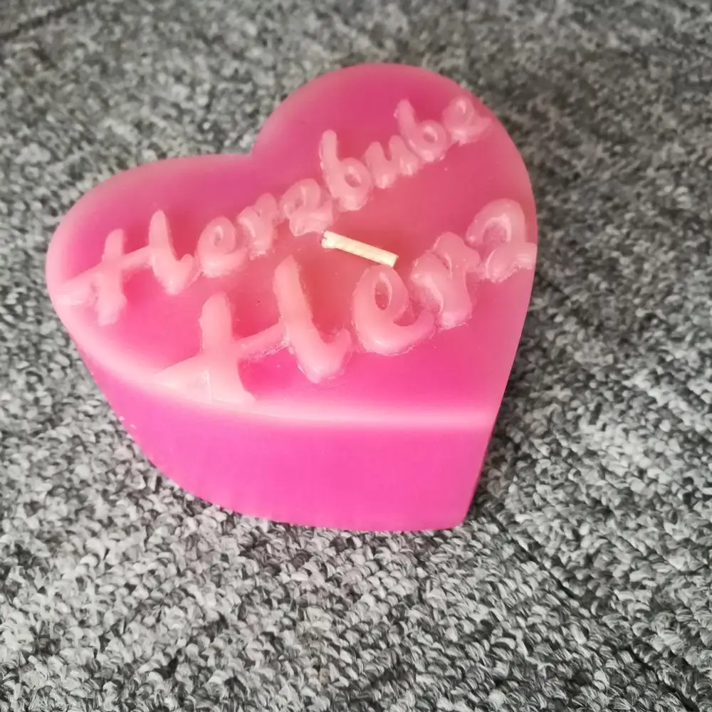 Heart Shape Romantic Gift Valentine's day decorative pillar candles