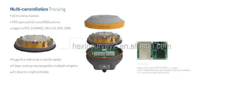 hi-target v90 Landstar field data collection software rtk antenna cheap gnss rtk surveying