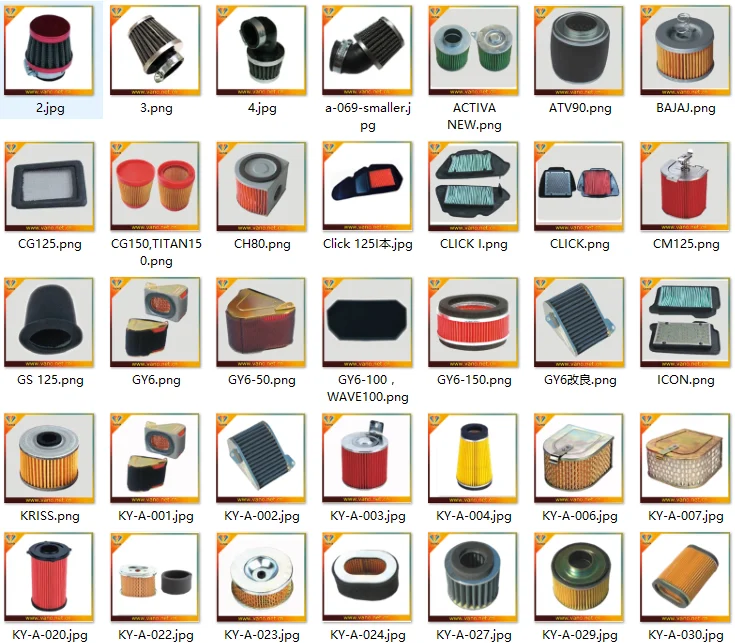 Factory price Wave 100 motorcycle spare part motorcycle air filter