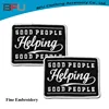 Solid embossed 3D effect cloth fabric made embroidery patches