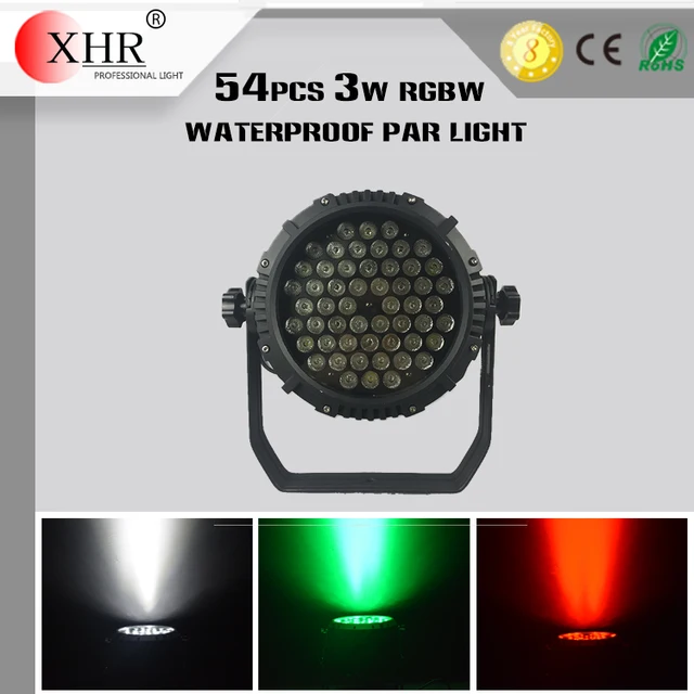 par64 rgbw led stage lighting 54 3w waterproof outdoor led par