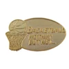 Gold basketball nothing but net lapel pins