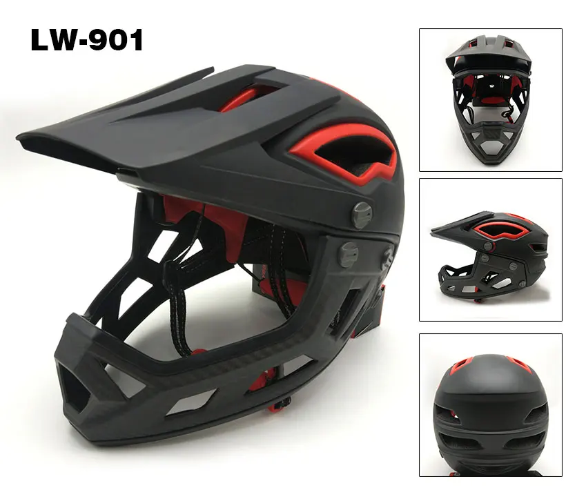 2018 full new design downhill helmet for adults