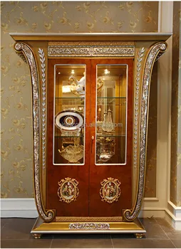 French Luxury Louis Xv Style Wooden Gl Mirrored Display Cabinet French Luxury Louis Xv Style Wooden Gl Mirrored Display Cabinet European High Quality Le Home