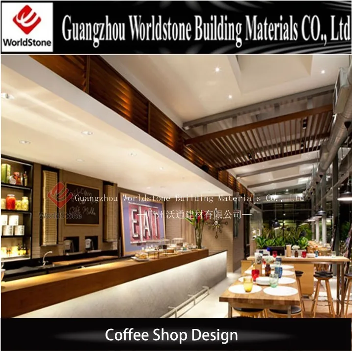 Custom Acrylic Modern Coffee Shop Design