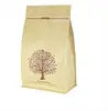2017 safety embossed food organic green tea coffee powder standup bag window plastic towel commodity packaging vacuum bag