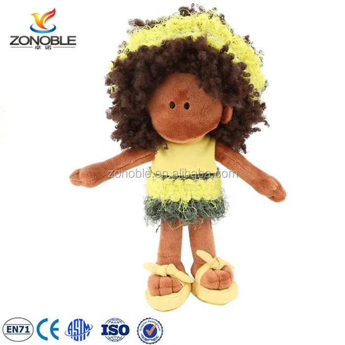 plush black doll