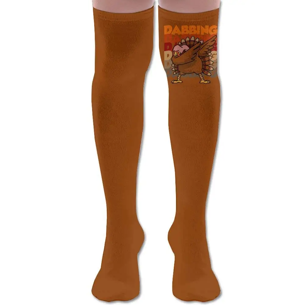 Thanksgiving Turkey Womens Boot Thigh High Socks Over The Knee High Stocking